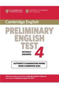 Cambridge Preliminary English Test 4