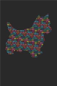 Yorktese Notebook 'Word Cloud' - Gift for Yorktese Lovers - Yorktese Journal