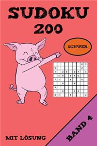 Sudoku 200 Schwer Mit Lösung Band 4