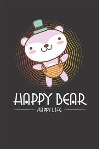 Happy Bear Notebook Journal