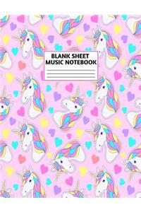 Blank Sheet Music Notebook