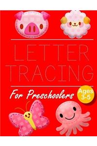 Letter Tracing for Preschoolers PIG BUTTERFLY