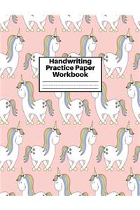 Handwriting Practice Paper Workbook