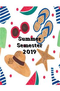 2019 Summer Semester Planner
