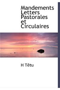 Mandements Letters Pastorales Et Circulaires