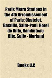 Paris Metro Stations in the 4th Arrondissement of Paris