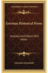 German Historical Prose