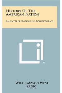 History of the American Nation