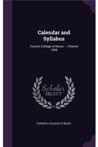 Calendar and Syllabus