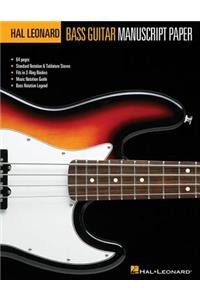 Hal Leonard Bass Guitar Manuscript Paper