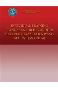 Individual Training Standards for Hazardous Material/Hazardous Waste Marine (MOS