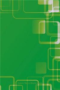 Retro Green Blank Book