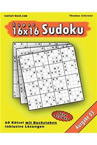 16x16 Super-Sudoku mit Buchstaben 03