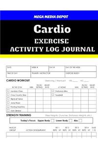 Cardio Exercise Activity Log Journal