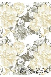 Flora Pattern Dot Grid Notebook: Dot Grid Pages: 2