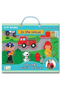 Soft Shapes to the Rescue Chunky Puzzle Playset: Foam Puzzle and Playset