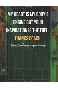 Soccer Coach Appreciation Journal
