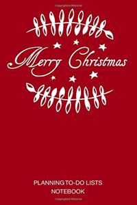 Merry Christmas planning to-do lists notebook