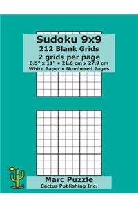 Sudoku 9x9 - 212 Blank Grids