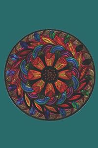 Mandala notebook - achieve your goals, perfect 120 lined pages #2