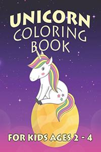 Unicorn Coloring Book for Kids Ages 2-4