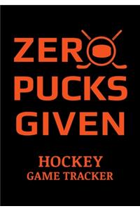 Zero Pucks Given Hockey Game Tracker