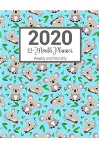 2020 12-Month Planner Weekly & Monthly