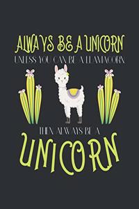 Always be a unicorn unless you can be a llamacorn then Always be a unicorn