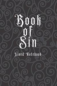 Book of Sin Lined Notebook