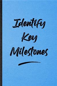 Identify Key Milestones