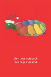 christmas notebook 120 pages squared