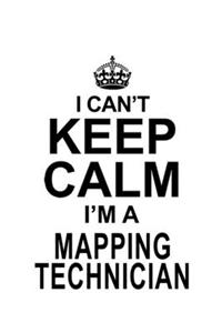 I Can't Keep Calm I'm A Mapping Technician
