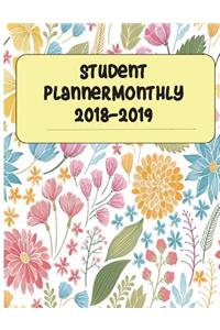 Student planner Monthly 2018-2019