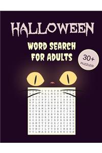 Halloween Word Search for Adults