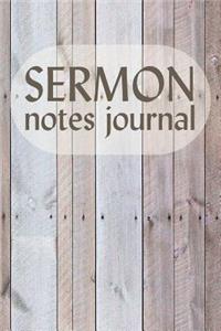 Sermon Notes Journal