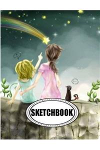 Sketchbook : Roof: 120 Pages of 8.5 x 11 Blank Paper for Drawing, Doodling or Sketching (Sketchbooks)