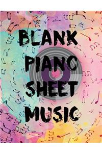Blank Piano Sheet Music