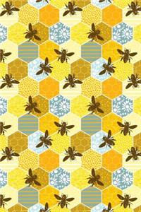 Journal Notebook Honey Bees Pattern 1
