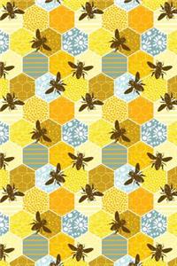 Journal Notebook Honey Bees Pattern 1