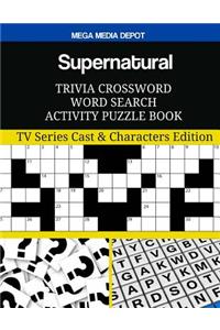 Supernatural Trivia Crossword Word Search Activity Puzzle Book