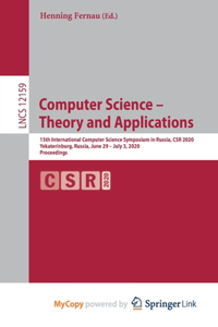 Computer Science - Theory and Applications