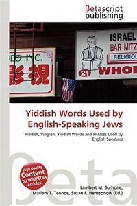 Yiddish Words Used by English-Speaking Jews