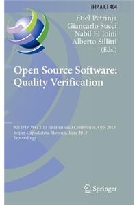 Open Source Software: Quality Verification