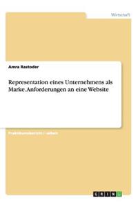 Representation eines Unternehmens als Marke. Anforderungen an eine Website