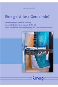 Eine Geist-Lose Gemeinde?