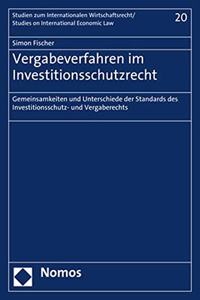 Vergabeverfahren Im Investitionsschutzrecht