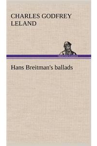 Hans Breitman's ballads