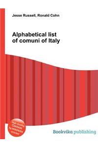 Alphabetical List of Comuni of Italy