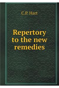 Repertory to the new remedies