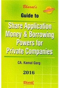 Share Application Money & Borrowing Powers for Private Companies